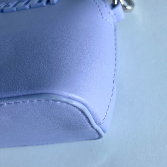 Steve Madden Lavender Polyurethane Leather Small Crossbody Shoulder Bag - Picture 9 of 11